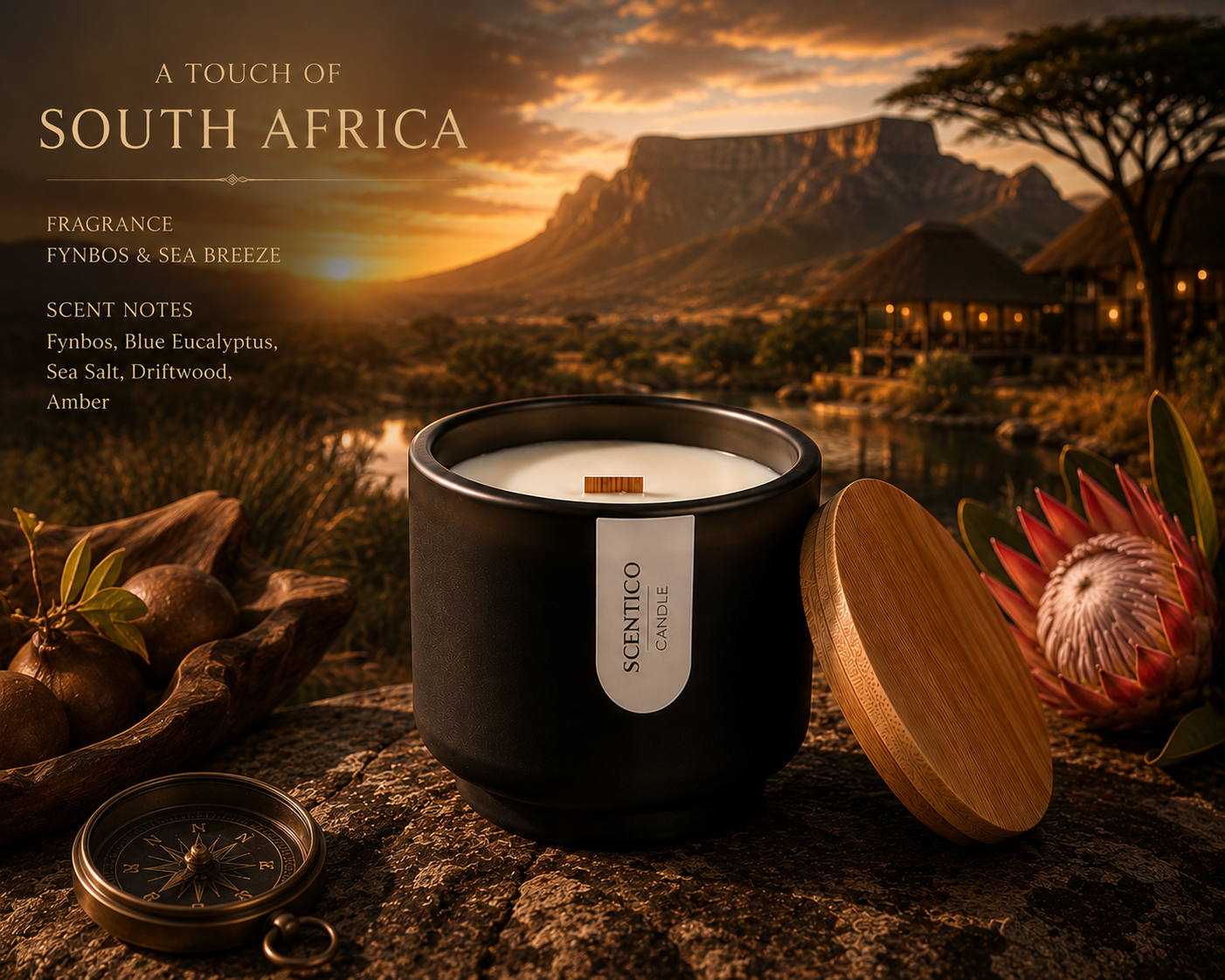 Touch of South Africa 🇿🇦 Fragranced Soy Wax Candle