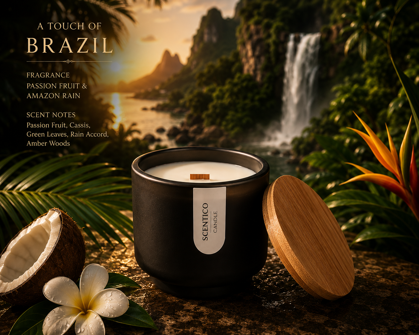 Touch of Brazil 🇧🇷 Fragranced Soy Wax Candle