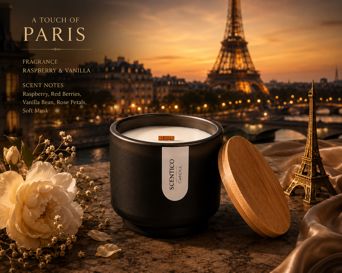 Touch of Paris 🇫🇷 Fragranced Soy Wax Candle